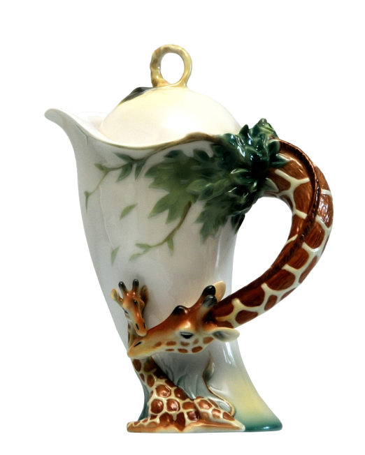 FRANZ COLLECTION GIRAFFE DESIGN PORCELAIN TEAPOT