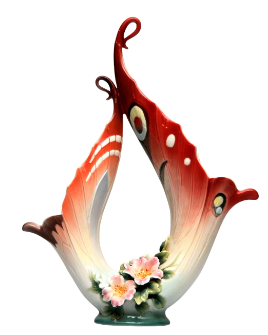 FRANZ COLLECTION PAPILLON BUTTERFLY VASE