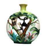 FRANZ COLLECTION MONKEY MISCHIEF LARGE VASE