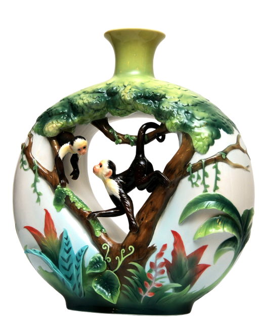 FRANZ COLLECTION MONKEY MISCHIEF LARGE VASE