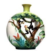 FRANZ COLLECTION MONKEY MISCHIEF LARGE VASE