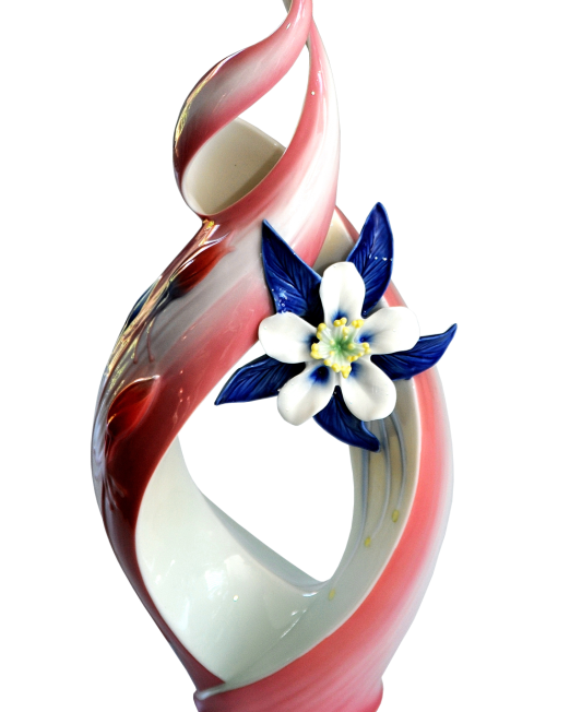 FRANZ COLLECTION COLUMBINE WILD FLOWER VASE