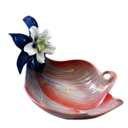 FRANZ COLLECTION COLUMBINE WILDFLOWERS CANDLE HOLDER