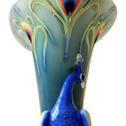 FRANZ COLLECTION THE MAGNIFICENT PEACOCK VASE
