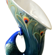 FRANZ COLLECTION THE MAGNIFICENT PEACOCK VASE