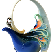 FRANZ COLLECTION THE MAGNIFICENT PEACOCK TEAPOT