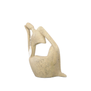 STONECAST COLLECTION THINKING LADY SCULPTURE