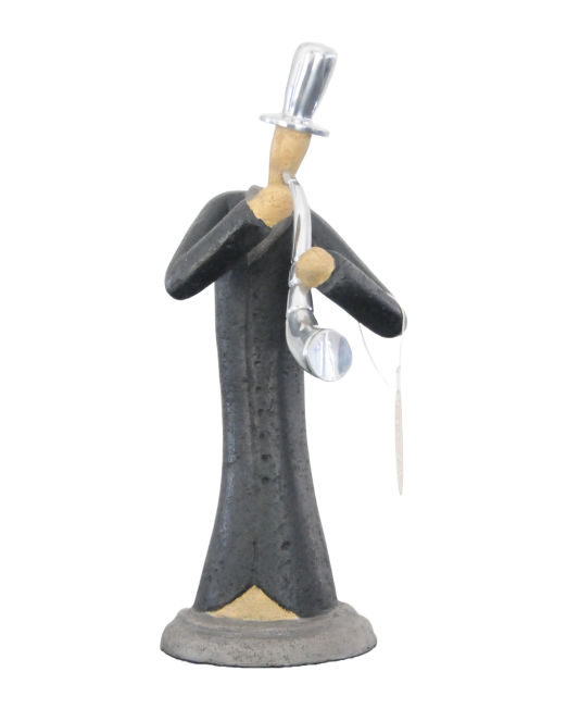 STONECAST COLLECTION SEXOPHONE PLAYER SCULPTURE