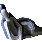 MODERN HOME DECOR LARGE RESIN ABSTRACT LAYING DOWN COUPLE SCULPTURE