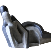 MODERN HOME DECOR LARGE RESIN ABSTRACT LAYING DOWN COUPLE SCULPTURE