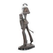 MODERN DANCING COUPLE RESIN SCULPTURE